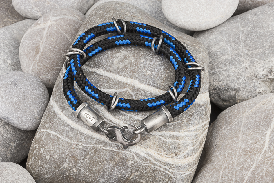 bracelet 'SAILOR' black-blue