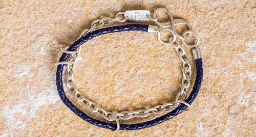 bracelet 'SURFER III' blueberry