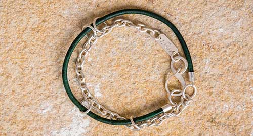 bracelet 'SURFER II' emerald